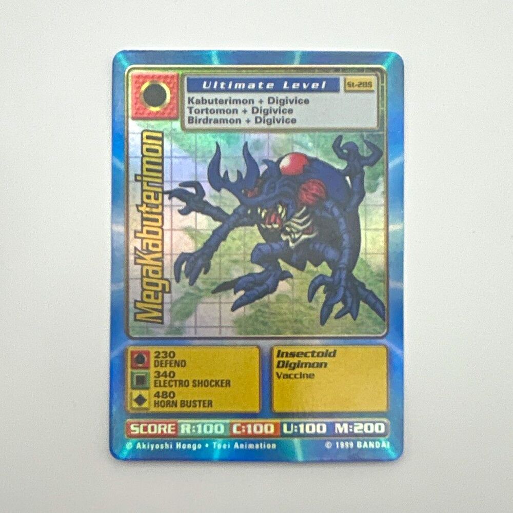 Bandai Digimon MegaKabuterimon St-28S Ultimate Level 1999 English Regular